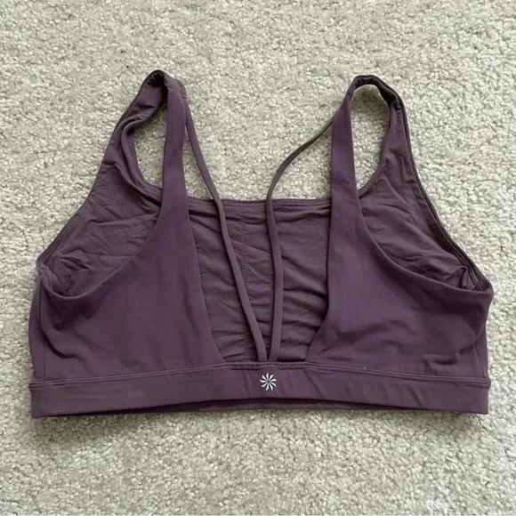 Athleta Exhale Bra Purple Women’s XL Gym Active Style #531139 - Picture 1 of 11